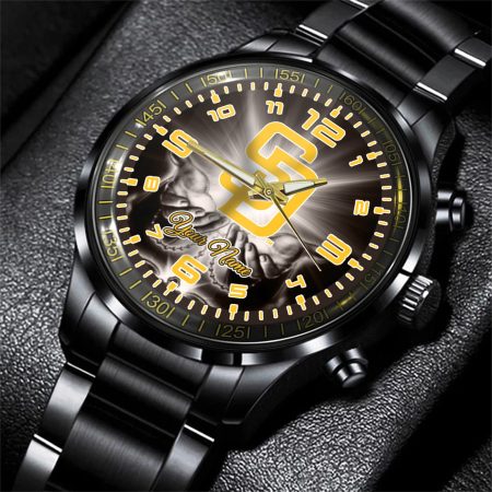 San Diego Padres MLB Personalized Fashion 3D Men Hand Watch Gift For Fans For Father