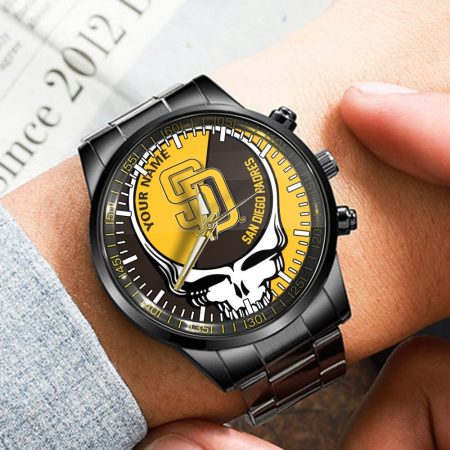 San Diego Padres MLB Personalized Fashion 3D Men Hand Watch Gift For Fans For Father