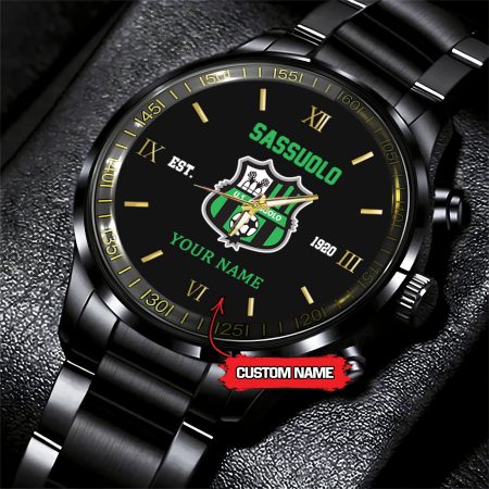 Sassuolo Serie A Black Fashion Watch Custom Your Name For Fan