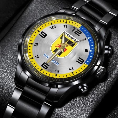 SC Cambuur Eredivisie Personalized Black Stainless Steel Hand Watch For Fan