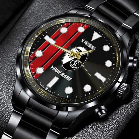SC Freiburg Bundesliga Personalized New Black Hand Watch Gift For Fans
