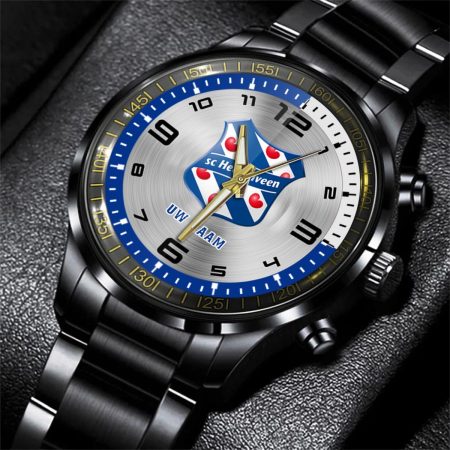 SC Heerenveen Eredivisie Personalized Black Stainless Steel Hand Watch For Fan