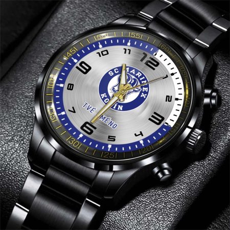 SC Marimex Kolín ELH Personalized Black Stainless Steel Hand Watch For Fan