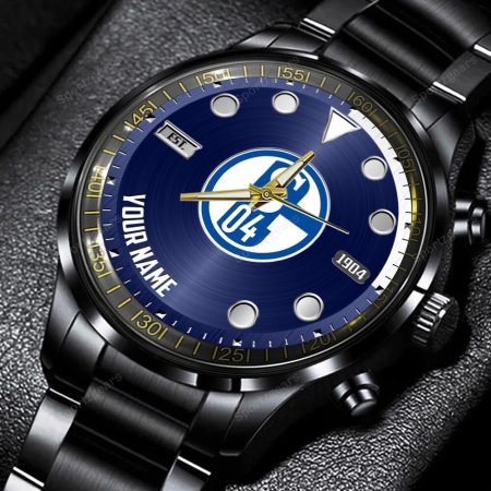 Schalke 04 Bundesliga Personalized New Black Hand Watch Gift For Fans