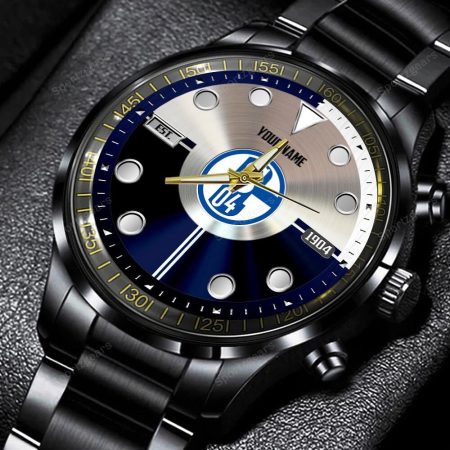 Schalke 04 Bundesliga Personalized New Black Hand Watch Gift For Fans