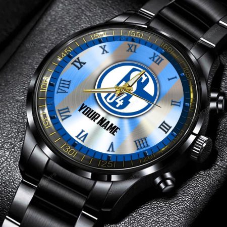 Schalke 04 Bundesliga Personalized New Black Hand Watch Gift For Fans