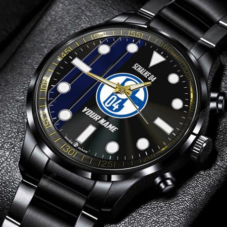 Schalke 04 Bundesliga Personalized New Black Hand Watch Gift For Fans