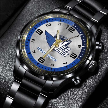 Schwenninger Wild Wings DEL Personalized Stainless Steel Hand Watch For Fan