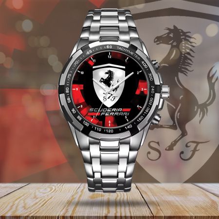 Scuderia Ferrari Car Alloy Quartz Watch Gift For Fan
