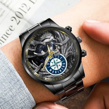 Seattle Mariners MLB Personalized Fashion 3D Men Hand Watch Gift For Fans For Father
