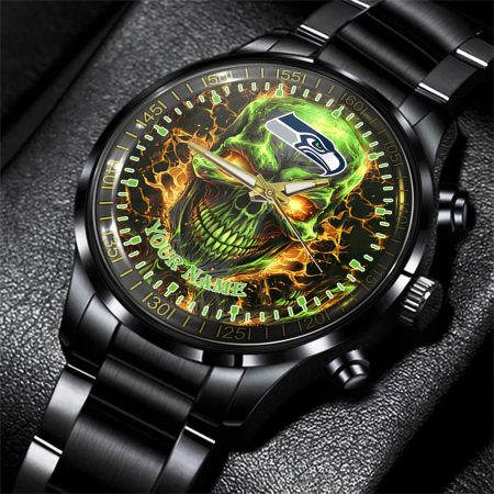 Seattle Seahawks NFL Men Hand Watch Personalized Gift For Fans