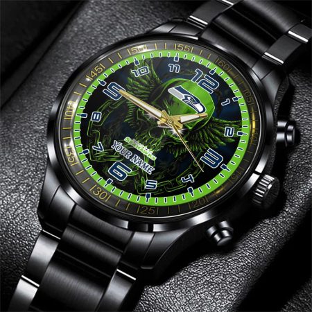 Seattle Seahawks NFL Personalized 3D Men Hand Watch Gift For Fans For Father