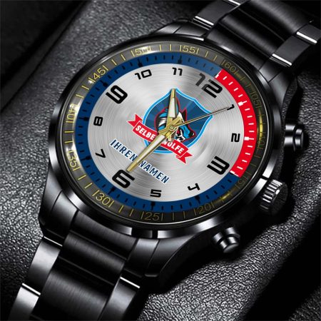 Selber Wölfe DEL Personalized Stainless Steel Hand Watch For Fan