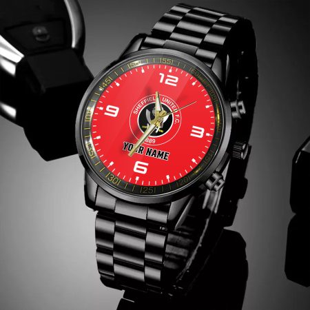Sheffield United EPL Personalized Black Hand Watch Gifts For Fans