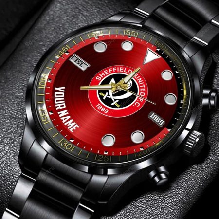 Sheffield United EPL Personalized Style Black Hand Watch Gift For Fans
