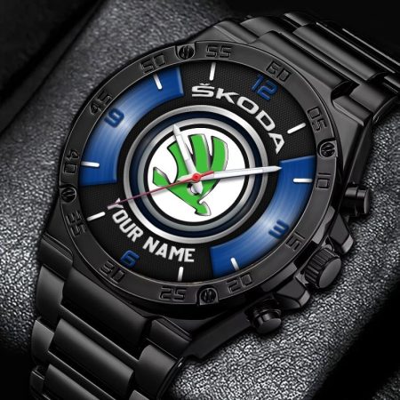 Skoda Car Personalized New Stainless Steel Hand Watch For Fans