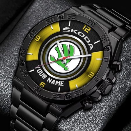Skoda Car Personalized New Stainless Steel Hand Watch For Fans