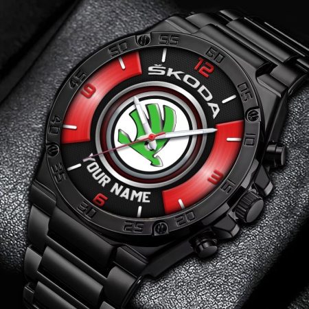 Skoda Car Personalized New Stainless Steel Hand Watch For Fans