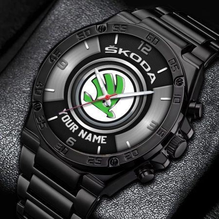 Skoda Car Personalized New Stainless Steel Hand Watch For Fans