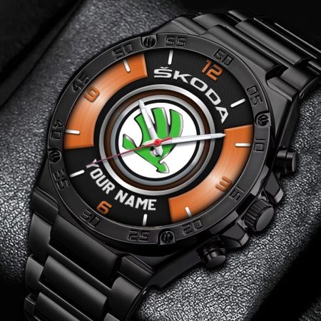 Skoda Car Personalized New Stainless Steel Hand Watch For Fans
