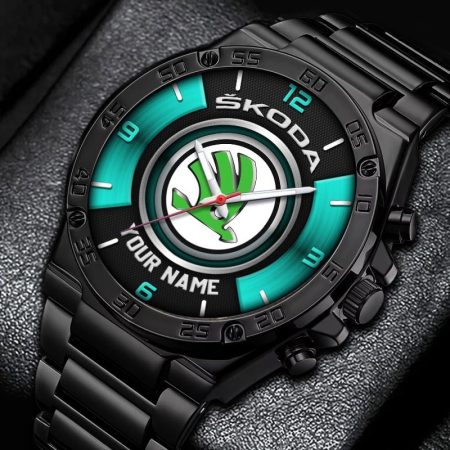 Skoda Car Personalized New Stainless Steel Hand Watch For Fans