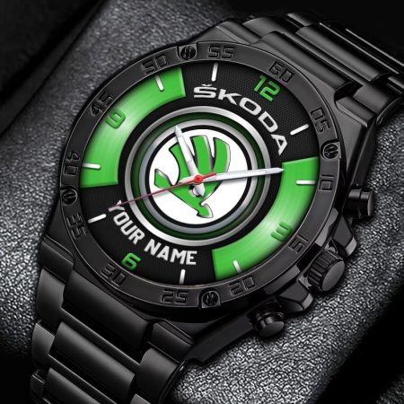 Skoda Car Personalized New Stainless Steel Hand Watch For Fans