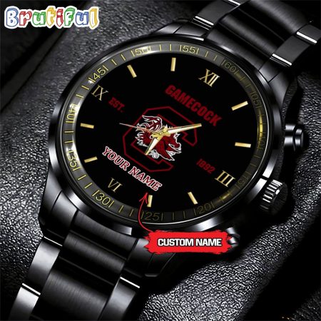 South Carolina Gamecocks NCAA Personalized Black Fashion Watch Football Watch For Fans