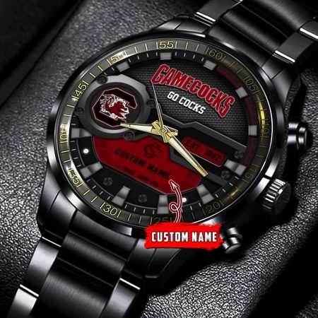 South Carolina Gamecocks NCAA Personalized Black Hand Watch Gift For Fans