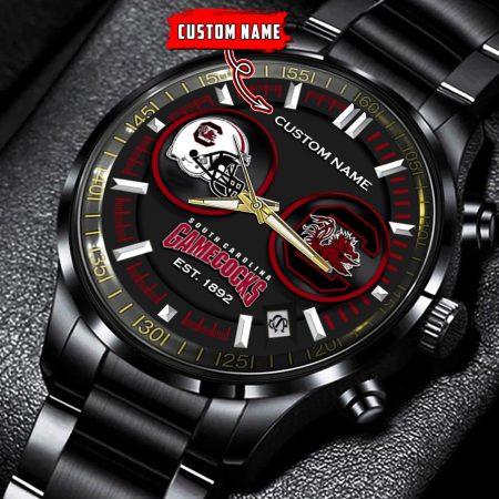 South Carolina Gamecocks NCAA Personalized Black Hand Watch Gift For Fans