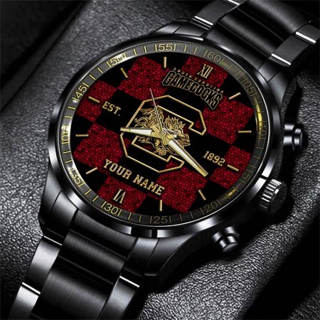 South Carolina Gamecocks NCAA Personalized Black New Hand Watch Gifts For Fans