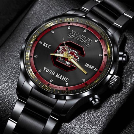 South Carolina Gamecocks NCAA Personalized Black Style Hand Watch Gifts For Fan