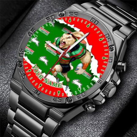 South Sydney Rabbitohs NRL Fashion Personalized Watch Men Gift For Fans
