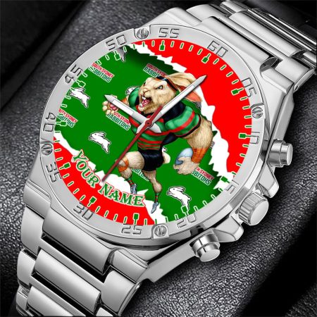 South Sydney Rabbitohs NRL Fashion Personalized Watch Men Gift For Fans
