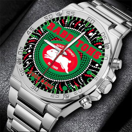 South Sydney Rabbitohs NRL Mode Personalized Watch Men Gift For Fans