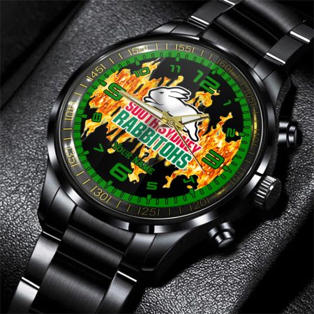 South Sydney Rabbitohs NRL Personalized 3D Men Hand Watch Gift For Fans For Father For Fan