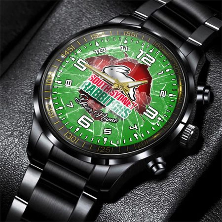 South Sydney Rabbitohs NRL Personalized Style 3D Men Hand Watch Gift For Fans
