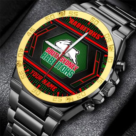 South Sydney Rabbitohs NRL Personalized Watch Men Gift For Fans