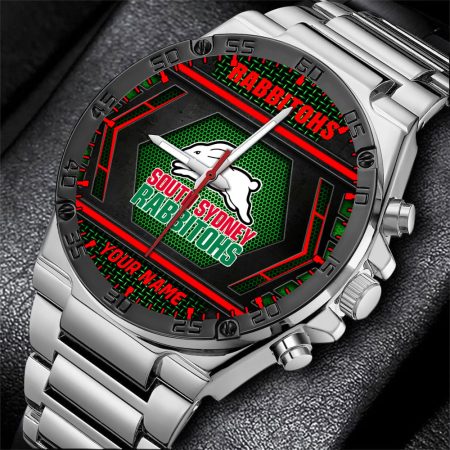 South Sydney Rabbitohs NRL Personalized Watch Men Gift For Fans