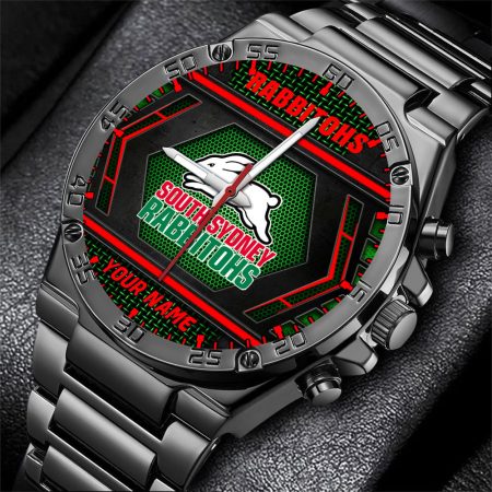 South Sydney Rabbitohs NRL Personalized Watch Men Gift For Fans