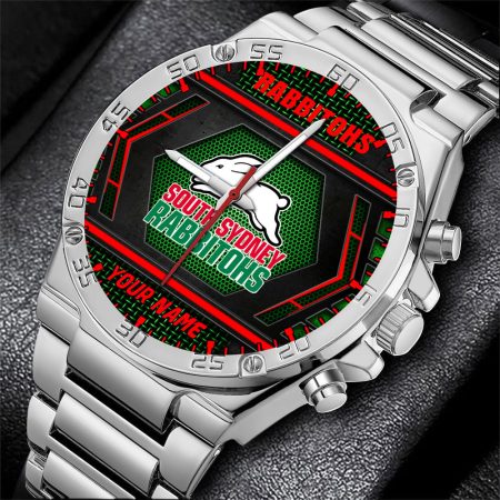 South Sydney Rabbitohs NRL Personalized Watch Men Gift For Fans
