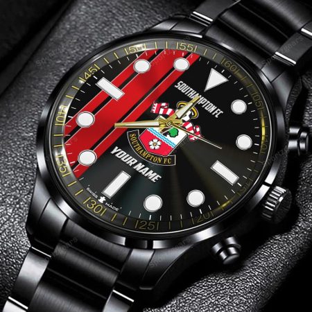 Southampton FC Personalized New Black Hand Watch Gift For Fans