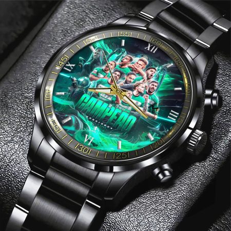 Sporting CP Primeira Liga Black Stainless Steel Watch Gift For Fan