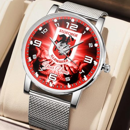 St George Illawarra Dragons NRL 3D Women Hand Watch Personalized Gift For Fans
