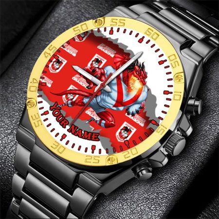 St George Illawarra Dragons NRL Fashion Personalized Watch Men Gift For Fans