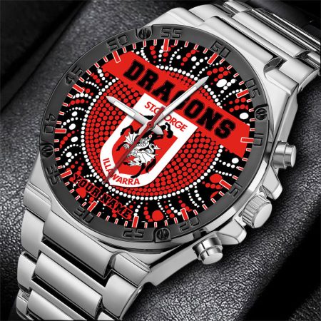St George Illawarra Dragons NRL Mode Personalized Watch Men Gift For Fans