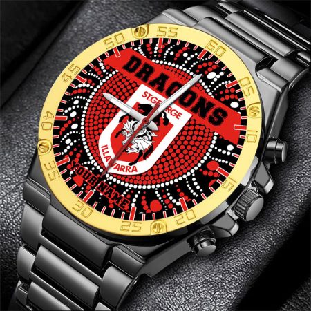 St George Illawarra Dragons NRL Mode Personalized Watch Men Gift For Fans
