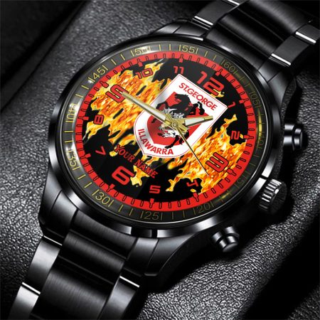 St George Illawarra Dragons NRL Personalized 3D Men Hand Watch Gift For Fans For Father For Fan
