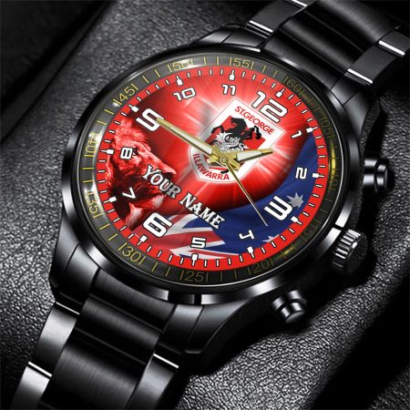 St George Illawarra Dragons NRL Personalized Style 3D Men Hand Watch Gift For Fans