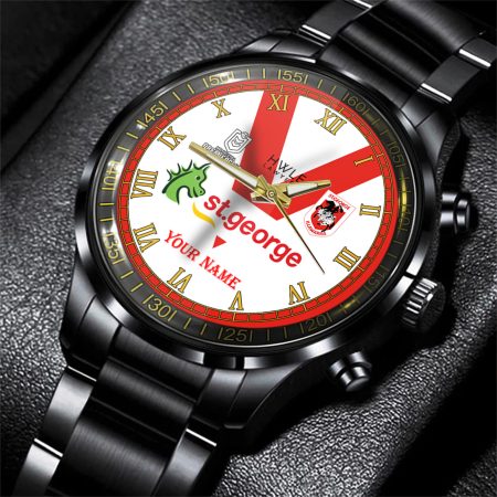 St George Illawarra Dragons NRL Personalized Style 3D Men Hand Watch Gift For Fans
