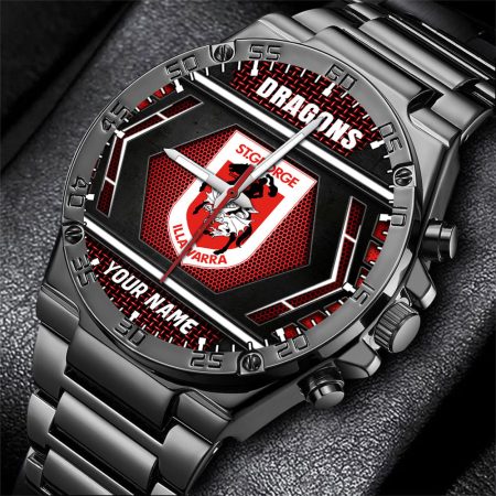 St George Illawarra Dragons NRL Personalized Watch Men Gift For Fans